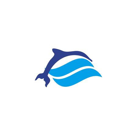 Dolphin  design inspiration vector templateのイラスト素材