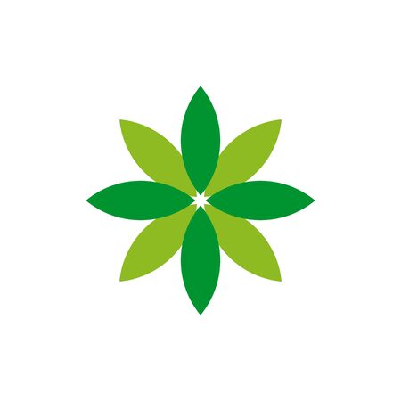 Flower icon logo design inspiration vector templateのイラスト素材