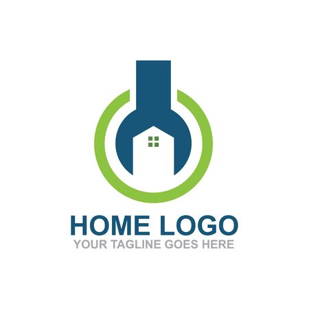 Home logo design inspiration vector templateのイラスト素材