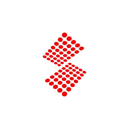 S letter initial design iconのイラスト素材