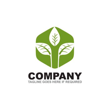 Leaf icon design inspiration vector templateのイラスト素材