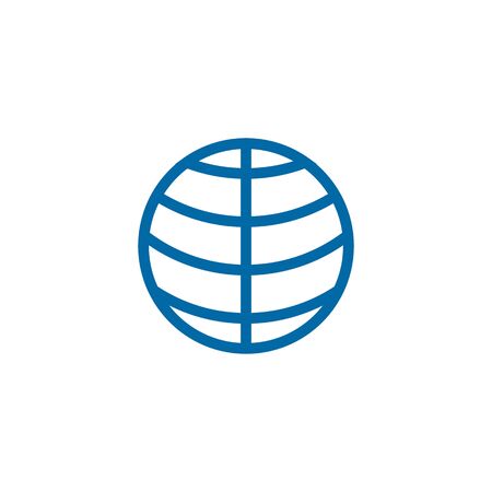 Globe icon logo design inspiration vector templateのイラスト素材