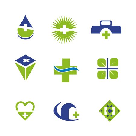 Medical logo design inspiration vector templateのイラスト素材