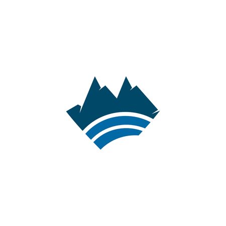 Mountain icon logo design vector templateのイラスト素材