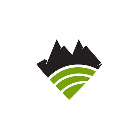 Mountain icon logo design vector templateのイラスト素材