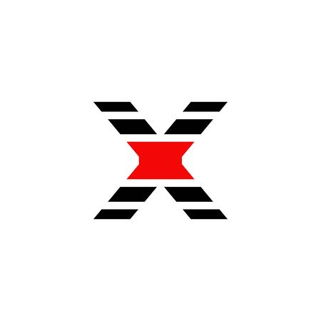X letter icon logo design vector templateのイラスト素材