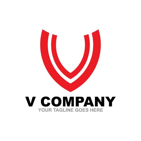 V letter initial logo design vector templateのイラスト素材