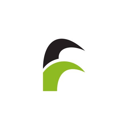 F letter initial design vector templateのイラスト素材
