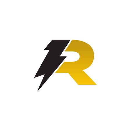 R letter logo design vector templateのイラスト素材