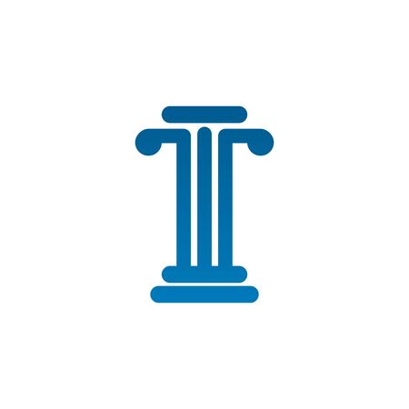 Pillar icon logo design inspiration vector templateのイラスト素材