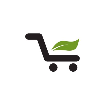 Shopping cart logo design inspiration vector templateのイラスト素材