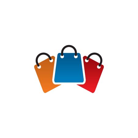 Shopping bag icon logo design vector templateのイラスト素材