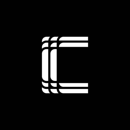 C letter initial  design inspiration vector templateのイラスト素材