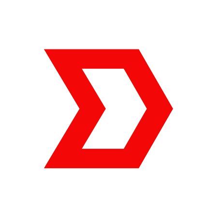 D letter initial  design inspiration vector templateのイラスト素材