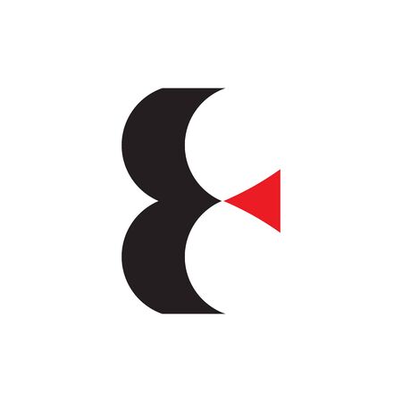 E letter initial  design vector templateのイラスト素材