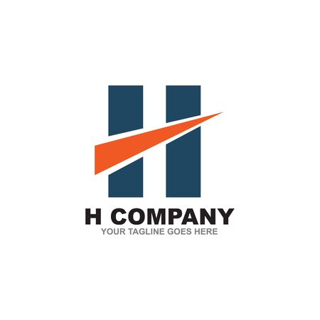 H letter initial  design vector templateのイラスト素材