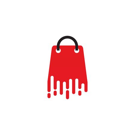 Shopping bag icon logo design vector templateのイラスト素材