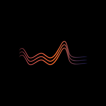 Sound wave logo design inspiration vector template