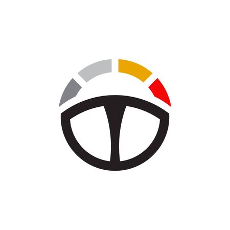Car steering logo design inspiration vector templateのイラスト素材