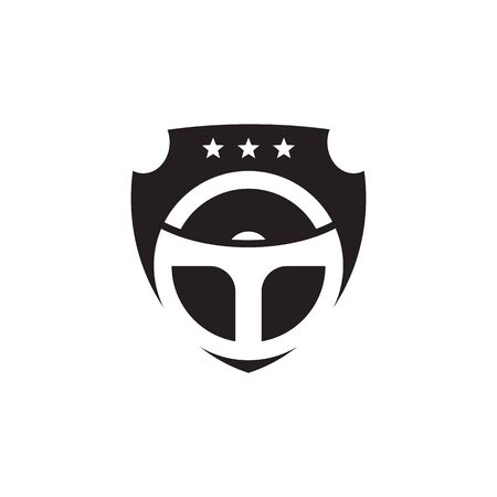Car steering logo design inspiration vector templateのイラスト素材