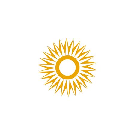 Sun logo design inspiration vector templateのイラスト素材