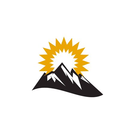 Sun logo design inspiration vector templateのイラスト素材