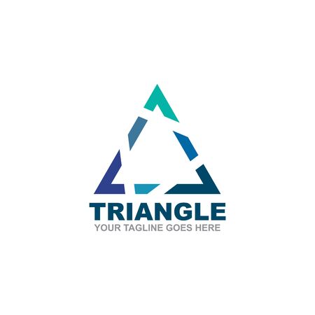 Triangle logo design inspiration vector templateのイラスト素材