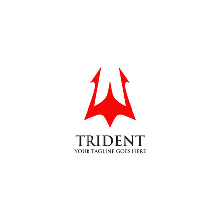 Trident logo design inspiration vector template