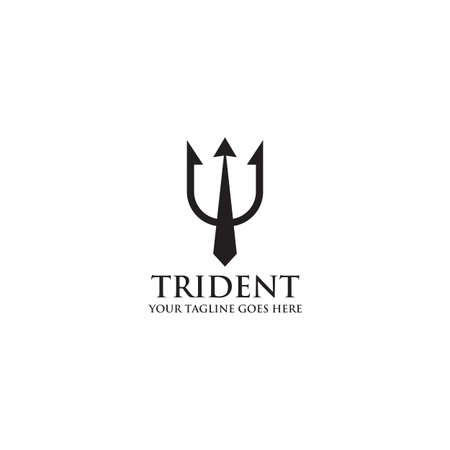 Trident logo design inspiration vector template