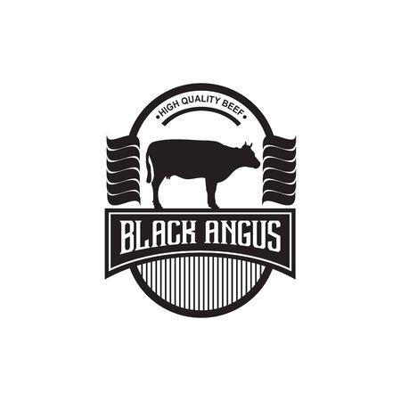Cow cattle logo design inspiraiton vector templateのイラスト素材