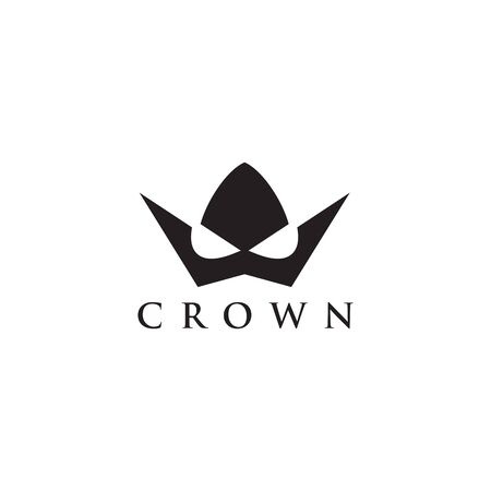 Luxury crown logo design inspiration vector template with isolated backgroundのイラスト素材