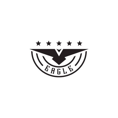 Eagle logo design inspiration vector template with isolated backgroundのイラスト素材