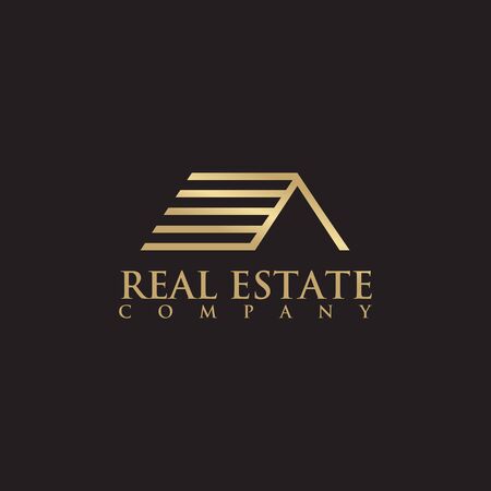 Real estate logo design vector illustration templateのイラスト素材