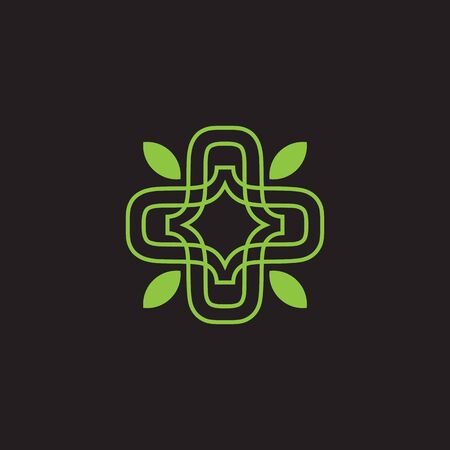 Medical design inspiration with using cross icon templateのイラスト素材