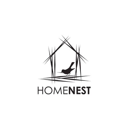 Bird icon logo design vector illustration templateのイラスト素材