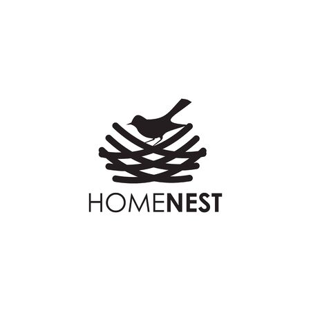 Bird icon logo design vector illustration templateのイラスト素材