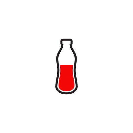 Bottle icon logo design vector illustration templateのイラスト素材