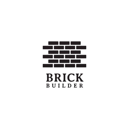 Brick and tile company logo design inspiration vector templateのイラスト素材