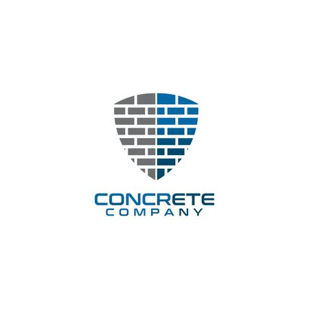 Brick and tile company logo design inspiration vector templateのイラスト素材