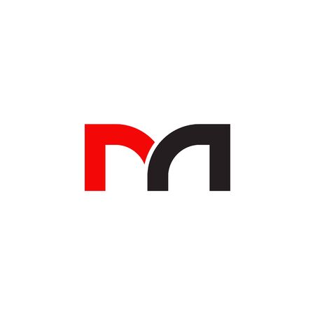 M letter initial icon logo design vector illustration templateのイラスト素材