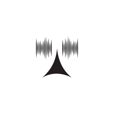 Signal wave icon logo design inspiration vector illustration templateのイラスト素材