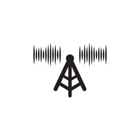 Signal wave icon logo design inspiration vector illustration templateのイラスト素材