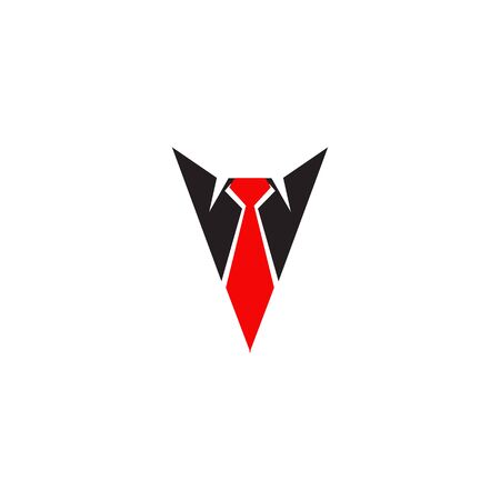Tie logo icon design vector illustration templateのイラスト素材