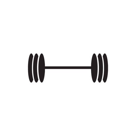 Barbell logo design vector template inspirationのイラスト素材