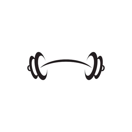 Barbell logo design vector template inspirationのイラスト素材