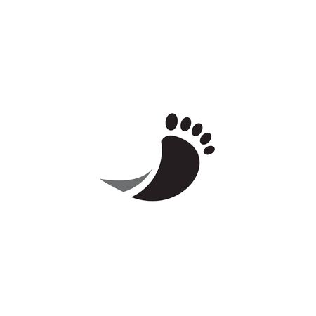 Palm foot icon logo design inspiration vector templateのイラスト素材
