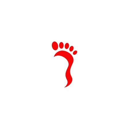 Palm foot icon logo design inspiration vector templateのイラスト素材