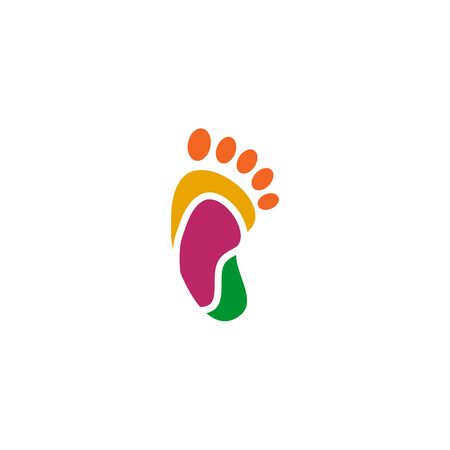 Palm foot icon logo design inspiration vector templateのイラスト素材