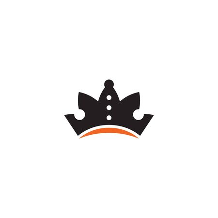 Crown of king logo design vector illustration templateのイラスト素材