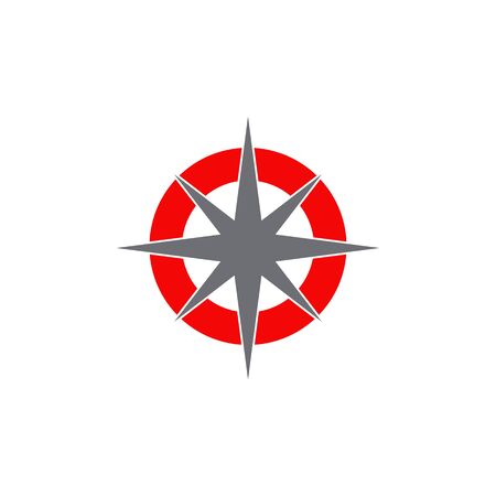 Compass icon logo design vector illustration templateのイラスト素材